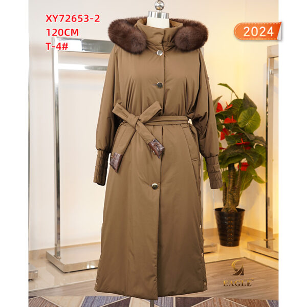XY72653-2 Пальто с песец текстель