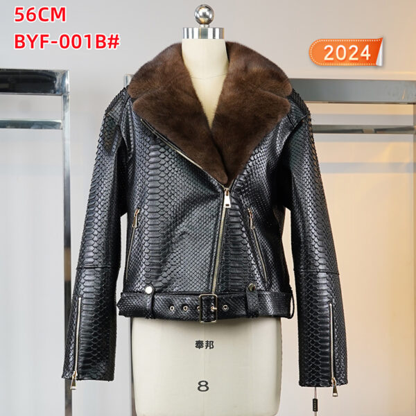 XY39L002 кожа с норка куртки — изображение 7