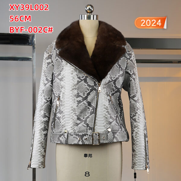 XY39L002 кожа с норка куртки — изображение 10