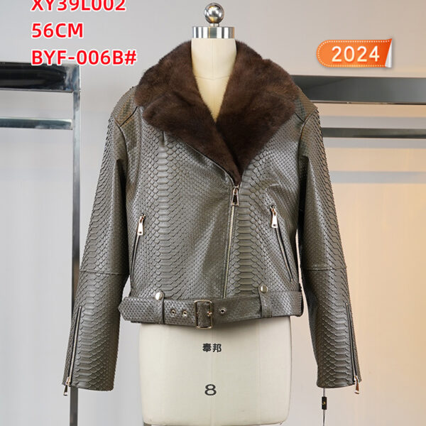 XY39L002 кожа с норка куртки — изображение 4