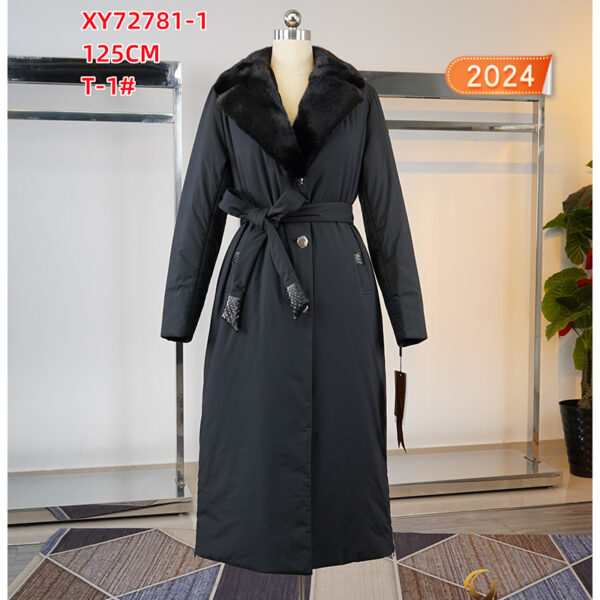 XY72781-1 Пальто с норка текстель